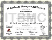 ITBMC certificate
