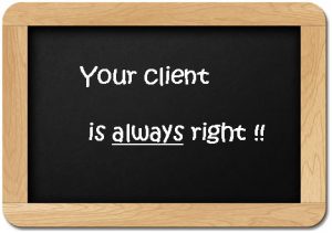 client always right